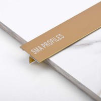 SMA cheap accessories t profile gold titanium stainless steel tile trim